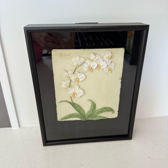 Other - Framed Floral Wall Art Floral Wall Art in Black Frames 9in X 10.5in